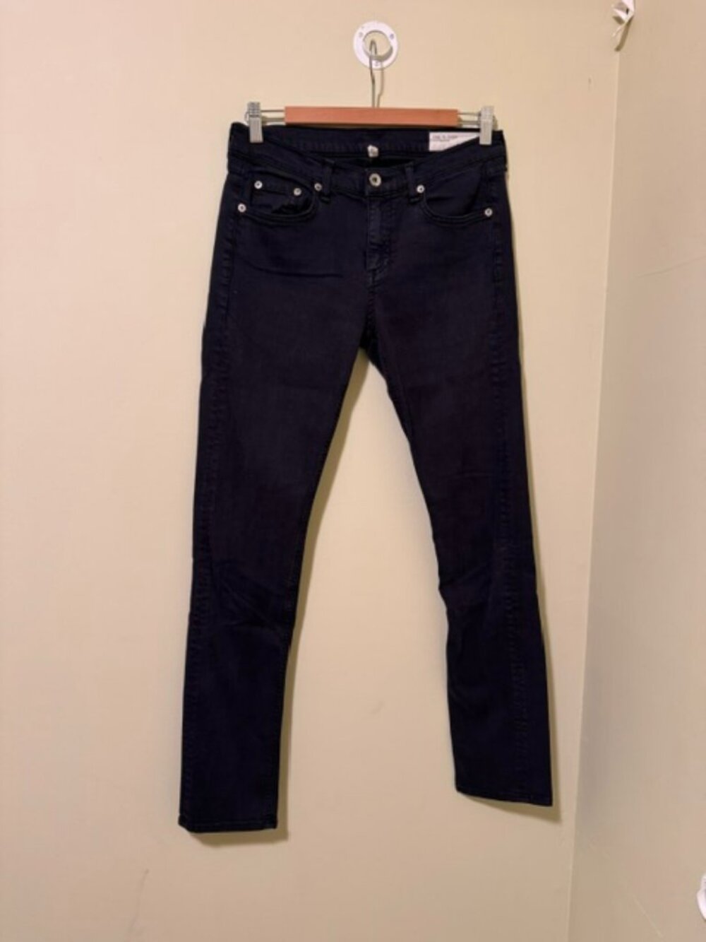 Rag & Bone DRE Skinny Ankle Jean - Black Size 28